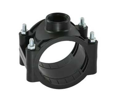 Presa a staffa PN10, per tubi in PE e PVC